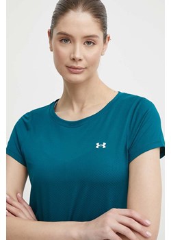 Under Armour t-shirt damski kolor zielony ze sklepu ANSWEAR.com w kategorii Bluzki damskie - zdjęcie 171950776