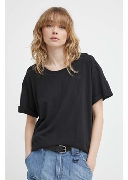 G-Star Raw t-shirt bawełniany damski kolor czarny ze sklepu ANSWEAR.com w kategorii Bluzki damskie - zdjęcie 171950876
