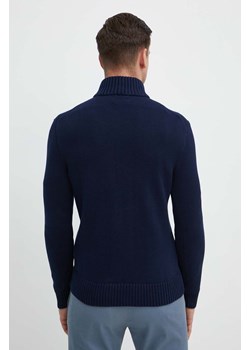 Polo Ralph Lauren sweter bawełniany kolor niebieski ciepły ze sklepu ANSWEAR.com w kategorii Swetry męskie - zdjęcie 171950949