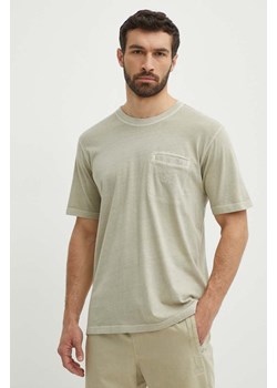 adidas Originals t-shirt bawełniany męski kolor beżowy gładki IS1763 ze sklepu ANSWEAR.com w kategorii T-shirty męskie - zdjęcie 171951367