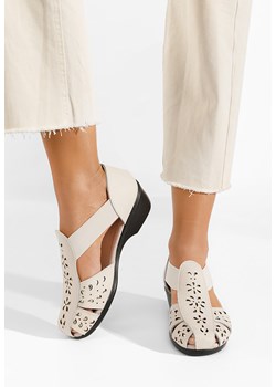 Beżowe sandały damskie skórzane Melona ze sklepu Zapatos w kategorii Sandały damskie - zdjęcie 171951418