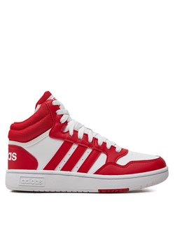 Sneakersy adidas Hoops Mid IG3718 Biały ze sklepu eobuwie.pl w kategorii Buty sportowe dziecięce - zdjęcie 171951746