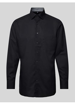 Koszula biznesowa o kroju modern fit z kieszenią na piersi model ‘Global’ ze sklepu Peek&Cloppenburg  w kategorii Koszule męskie - zdjęcie 171951917