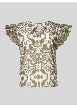 Bluzka z haftem angielskim model ‘LOU’ ze sklepu Peek&Cloppenburg  w kategorii Bluzki damskie - zdjęcie 171951938