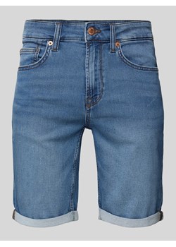 Szorty jeansowe w jednolitym kolorze ze sklepu Peek&Cloppenburg  w kategorii Spodenki męskie - zdjęcie 171951969