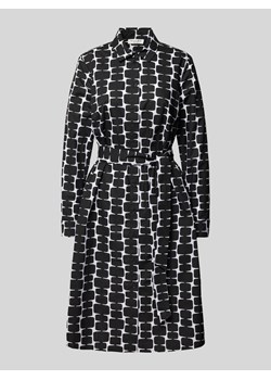 Sukienka koszulowa o długości do kolan ze wzorem na całej powierzchni ze sklepu Peek&Cloppenburg  w kategorii Sukienki - zdjęcie 171951987