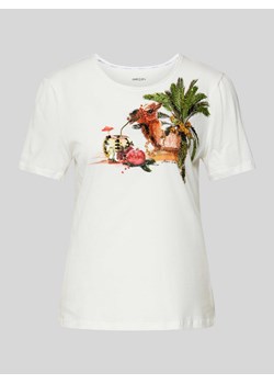 T-shirt z cekinowym obszyciem ze sklepu Peek&Cloppenburg  w kategorii Bluzki damskie - zdjęcie 171951997