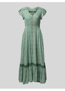 Długa sukienka z wiskozy z listwą guzikową ze sklepu Peek&Cloppenburg  w kategorii Sukienki - zdjęcie 171952057