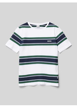 T-shirt z nadrukiem z logo ze sklepu Peek&Cloppenburg  w kategorii T-shirty chłopięce - zdjęcie 171952059