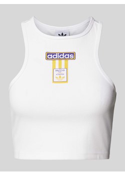 Top krótki z nadrukiem z logo model ‘ADIBRK’ ze sklepu Peek&Cloppenburg  w kategorii Bluzki damskie - zdjęcie 171952268
