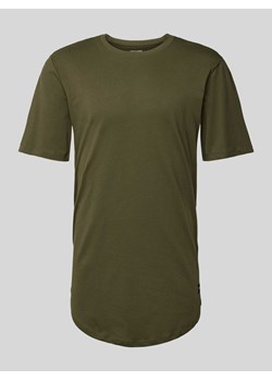 T-shirt z zaokrąglonym dołem model ‘ENOA’ ze sklepu Peek&Cloppenburg  w kategorii T-shirty męskie - zdjęcie 171952338