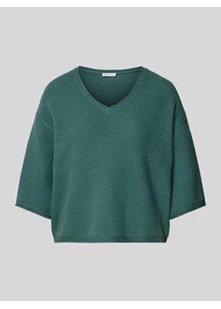 Sweter z dzianiny z dekoltem w serek ze sklepu Peek&Cloppenburg  w kategorii Swetry damskie - zdjęcie 171952398