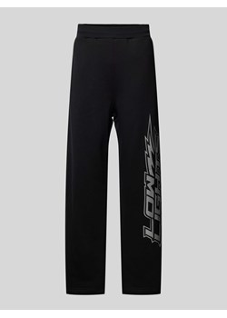Spodnie sportowe z nadrukiem z logo model ‘Lightning’ ze sklepu Peek&Cloppenburg  w kategorii Spodnie męskie - zdjęcie 171952435