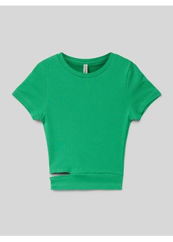 T-shirt z wycięciem ze sklepu Peek&Cloppenburg  w kategorii T-shirty chłopięce - zdjęcie 171952596