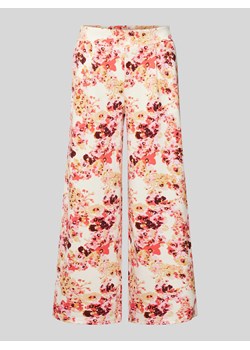 Spodnie materiałowe z szeroką,skróconą nogawką model ‘Kate’ ze sklepu Peek&Cloppenburg  w kategorii Spodnie damskie - zdjęcie 171952725