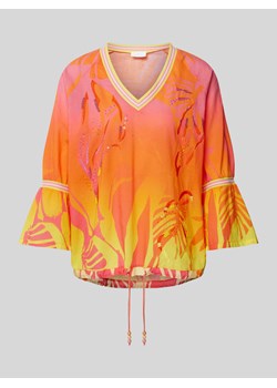 Bluzka z dekoltem w serek ze sklepu Peek&Cloppenburg  w kategorii Bluzki damskie - zdjęcie 171952766