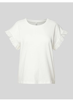 T-shirt z obszyciem koronką ze sklepu Peek&Cloppenburg  w kategorii Bluzki damskie - zdjęcie 171952937