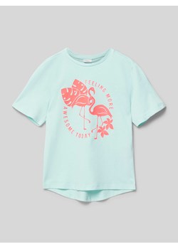 T-shirt z nadrukowanym motywem ze sklepu Peek&Cloppenburg  w kategorii Bluzki dziewczęce - zdjęcie 171952969