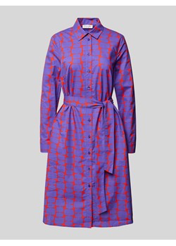 Sukienka koszulowa o długości do kolan ze wzorem na całej powierzchni ze sklepu Peek&Cloppenburg  w kategorii Sukienki - zdjęcie 171952979