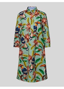 Sukienka koszulowa o długości do kolan z nadrukiem z motywem na całej powierzchni ze sklepu Peek&Cloppenburg  w kategorii Sukienki - zdjęcie 171953015