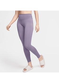 Damskie legginsy o pełnej długości z wysokim stanem Nike One - Fiolet ze sklepu Nike poland w kategorii Spodnie damskie - zdjęcie 171953055