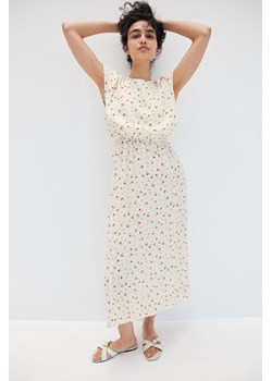 H & M - MAMA Krepowana sukienka dla karmiącej - Pomarańczowy ze sklepu H&M w kategorii Sukienki ciążowe - zdjęcie 171953216