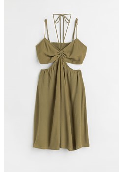 H & M - Sukienka z wycięciami - Zielony ze sklepu H&M w kategorii Sukienki - zdjęcie 171953228