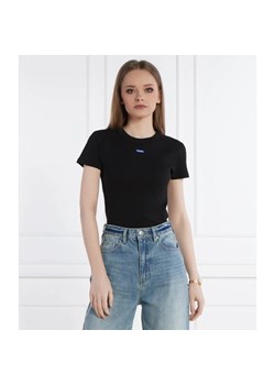Hugo Blue T-shirt | Slim Fit ze sklepu Gomez Fashion Store w kategorii Bluzki damskie - zdjęcie 171954945