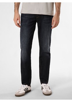 Alberto Dżinsy - Pipe Mężczyźni Bawełna dark stone jednolity ze sklepu vangraaf w kategorii Jeansy męskie - zdjęcie 171956745