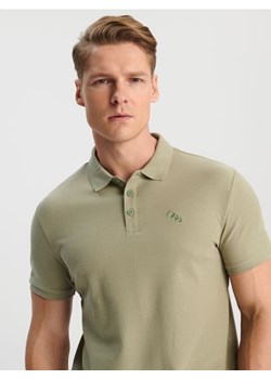 Sinsay - Koszulka polo - zielony ze sklepu Sinsay w kategorii T-shirty męskie - zdjęcie 171958049