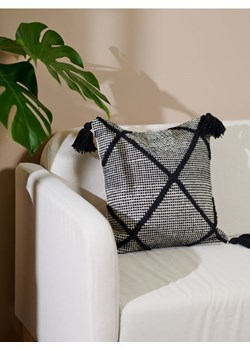 Sinsay - Poszewka na poduszkę - czarny ze sklepu Sinsay w kategorii Poszewki na poduszki - zdjęcie 171958118