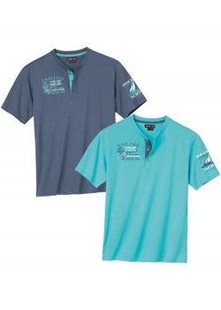 Zestaw 2 koszulek z dekoltem z guzikami Sailing ze sklepu Atlas For Men w kategorii T-shirty męskie - zdjęcie 171958819