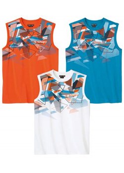 Zestaw 3 koszulek bez rękawów Sport Team ze sklepu Atlas For Men w kategorii T-shirty męskie - zdjęcie 171958836