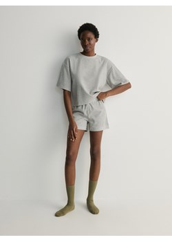 Reserved - Dwuczęściowa piżama - szary ze sklepu Reserved w kategorii Piżamy damskie - zdjęcie 171958895