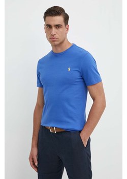 Polo Ralph Lauren t-shirt bawełniany kolor turkusowy ze sklepu ANSWEAR.com w kategorii T-shirty męskie - zdjęcie 171959415