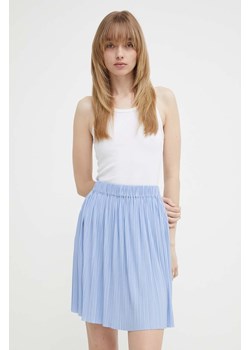 Samsoe Samsoe spódnica kolor niebieski mini rozkloszowana ze sklepu PRM w kategorii Spódnice - zdjęcie 171962146