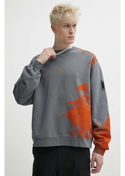 A-COLD-WALL* bluza bawełniana Brushstroke Crewneck męska kolor szary z nadrukiem ACWMW184 ze sklepu PRM w kategorii Bluzy męskie - zdjęcie 171962255