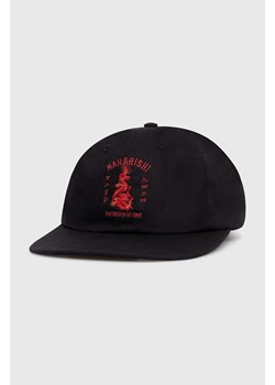 Maharishi czapka z daszkiem bawełniana Dragon Anniversary Cap kolor czarny z aplikacją 1276.BLACK ze sklepu PRM w kategorii Czapki z daszkiem męskie - zdjęcie 171962299