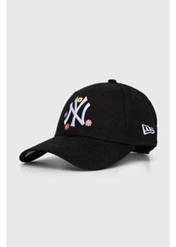 New Era czapka z daszkiem bawełniana kolor czarny z aplikacją NEW YORK YANKEES ze sklepu PRM w kategorii Czapki z daszkiem męskie - zdjęcie 171962307