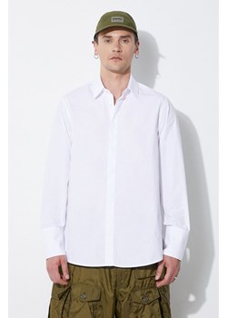 424 koszula bawełniana Shirt Regular Fit męska kolor biały regular z kołnierzykiem klasycznym FF4SMS14AP-T1681.001 ze sklepu PRM w kategorii Koszule męskie - zdjęcie 171962327