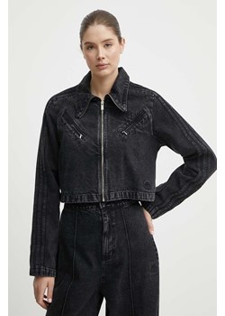 adidas Originals kurtka jeansowa damska kolor czarny przejściowa IT7263 ze sklepu PRM w kategorii Kurtki damskie - zdjęcie 171962405