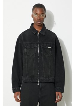 Represent kurtka jeansowa R4 męska kolor czarny przejściowa oversize MLM619.01 ze sklepu PRM w kategorii Kurtki męskie - zdjęcie 171962417