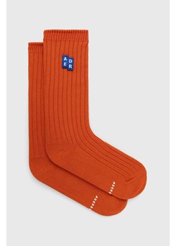 Ader Error skarpetki TRS Tag Socks męskie kolor pomarańczowy BMSGFYAC0301 ze sklepu PRM w kategorii Skarpetki męskie - zdjęcie 171962455