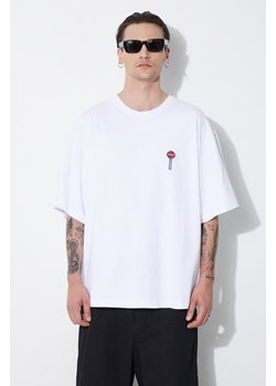 Fiorucci t-shirt bawełniany Lollipop Patch Boxy T-Shirt kolor biały gładki M01FPTSH103CJ01WH03 ze sklepu PRM w kategorii T-shirty męskie - zdjęcie 171962806