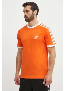 adidas Originals t-shirt bawełniany męski kolor pomarańczowy z aplikacją IM9382 ze sklepu PRM w kategorii T-shirty męskie - zdjęcie 171962808