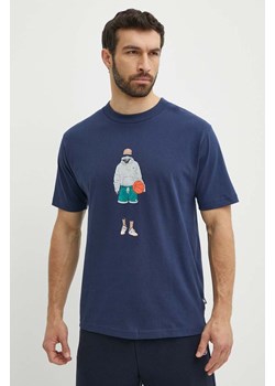 New Balance t-shirt bawełniany męski kolor niebieski z nadrukiem MT41578NNY ze sklepu PRM w kategorii T-shirty męskie - zdjęcie 171962866