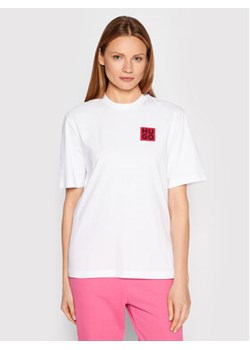 Hugo T-Shirt Dashire 50474497 Biały Relaxed Fit ze sklepu MODIVO w kategorii Bluzki damskie - zdjęcie 171963355