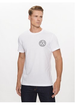 Versace Jeans Couture T-Shirt 75GAHT07 Biały Regular Fit ze sklepu MODIVO w kategorii T-shirty męskie - zdjęcie 171963456