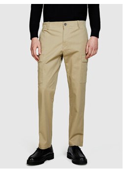 Sisley Spodnie materiałowe 4H2FSF03P Beżowy Straight Fit ze sklepu MODIVO w kategorii Spodnie męskie - zdjęcie 171963469