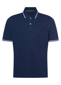 Bugatti Męska koszulka polo Mężczyźni Bawełna granatowy jednolity ze sklepu vangraaf w kategorii T-shirty męskie - zdjęcie 171963957